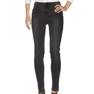 J Brand Faded Black High-Rise Skinny Leg Ankle Denim